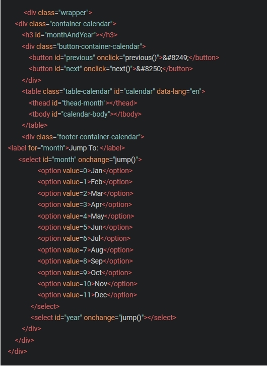 Dynamic Calendar Happycgi